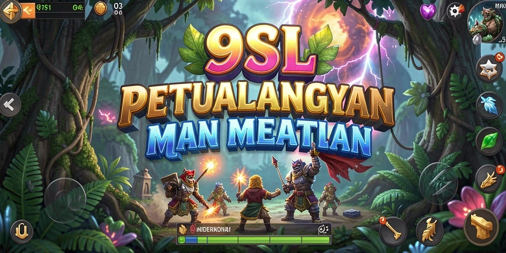 Screenshot 9SL menampilkan gameplay petualangan yang mendebarkan.