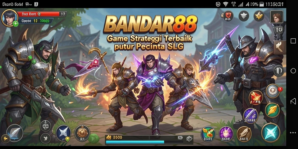 Tampilan gameplay mendebarkan dari BANDAR88 dengan strategi SLG.