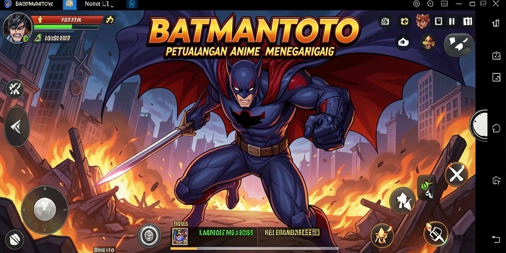 Menampilkan aksi seru dalam gameplay BATMANTOTO.