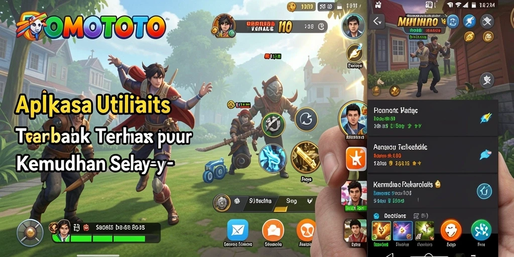 Screenshot utama FOMOTOTO menampilkan antarmuka yang ramah pengguna.