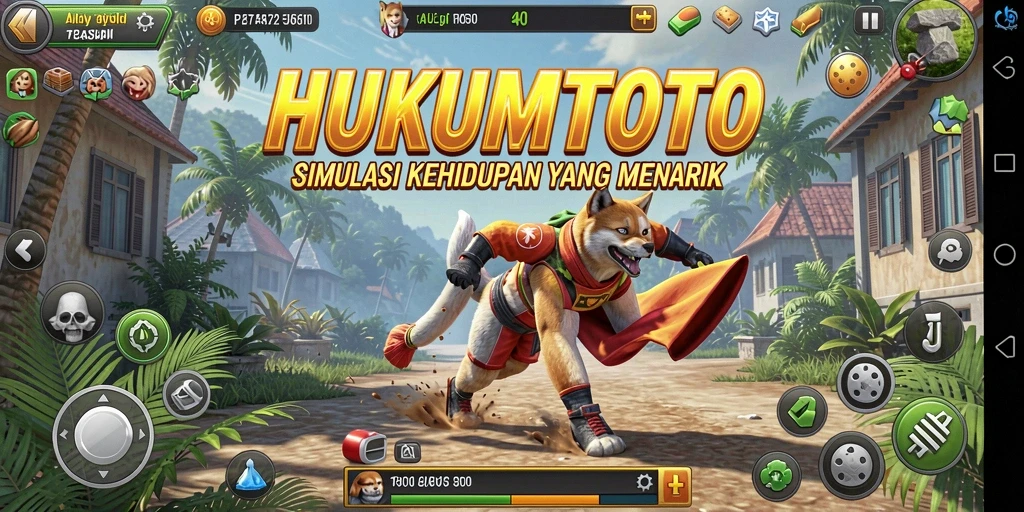 Tampilan gameplay HUKUMTOTO yang menawan dan realistis.