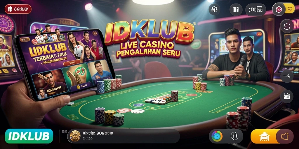 Tampilan gameplay menarik dari IDKLUB dengan dealer langsung.