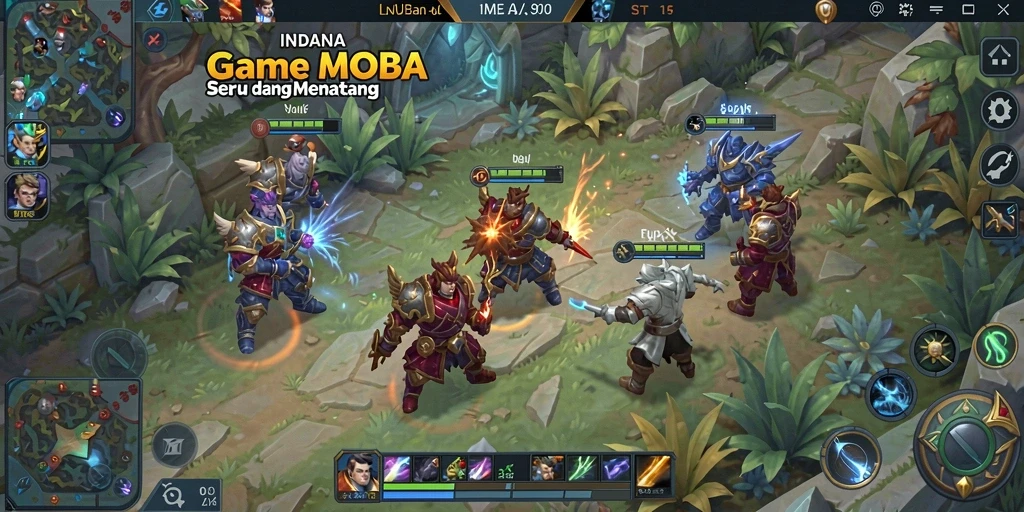 Tampilan gameplay INDAAA yang menegangkan dan penuh aksi.