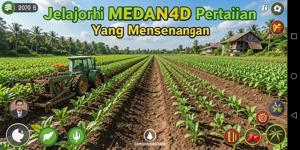 Tampilan gameplay <strong>MEDAN4D</strong> yang menarik dengan aktivitas bertani.