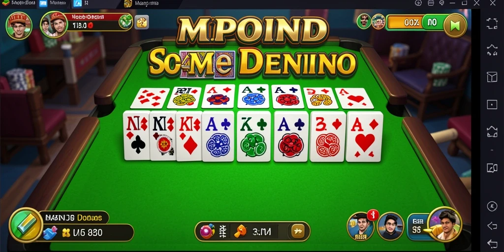 Tampilan gameplay seru dalam game domino MPOID.