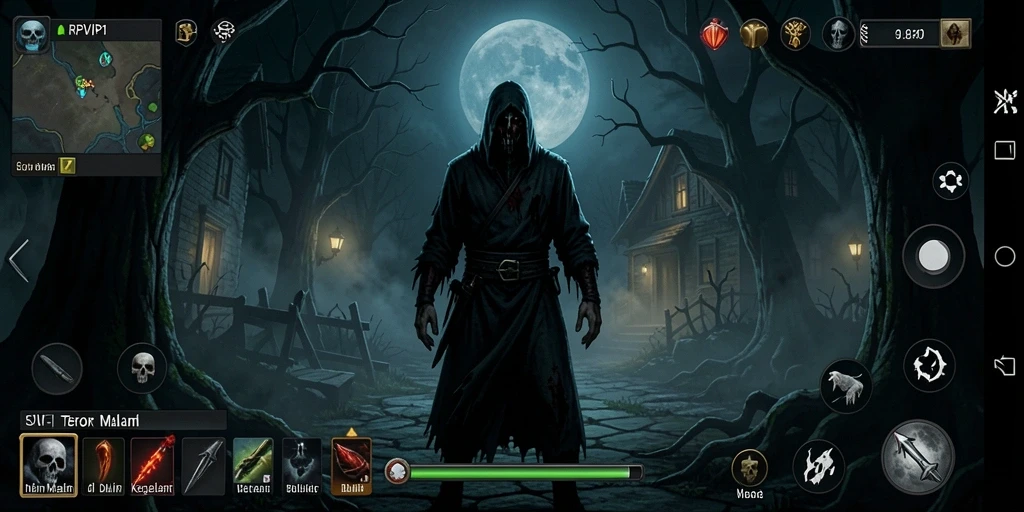 Gameplay RPVIP1 menampilkan suasana Horror yang mencekam.