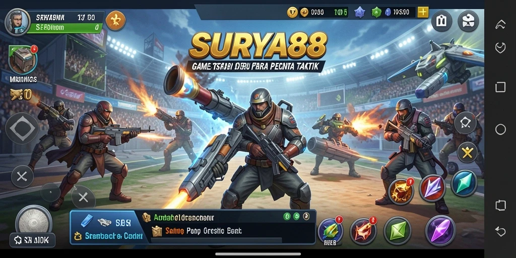 Tampilan gameplay menarik dari SURYA88 dengan elemen strategi yang mendebarkan.