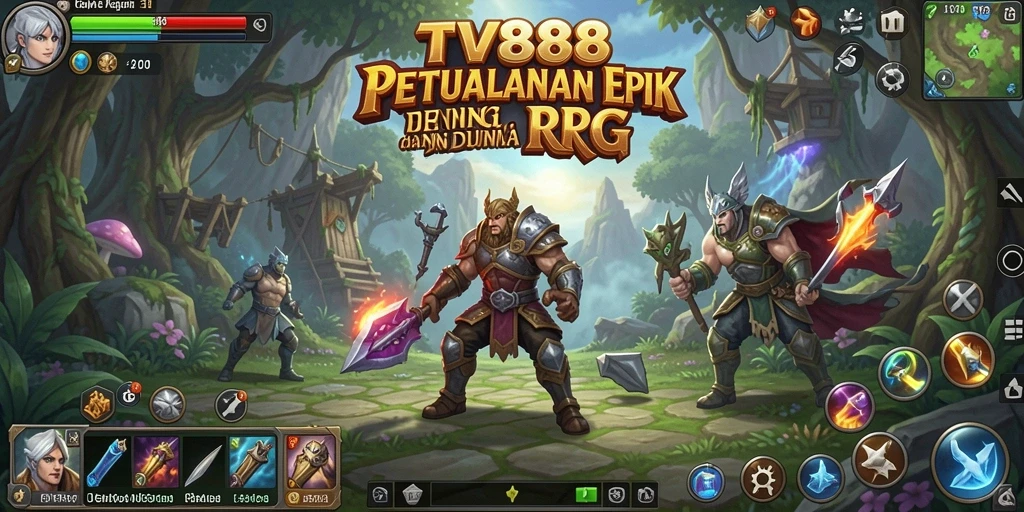 Tampilan menarik dari gameplay RPG penuh petualangan.